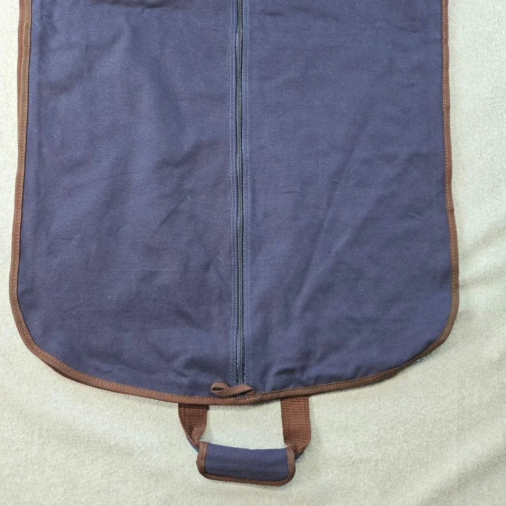 Peter Millar Garment Bag Blue 39in Canvas Soft Case Clothing Compartment